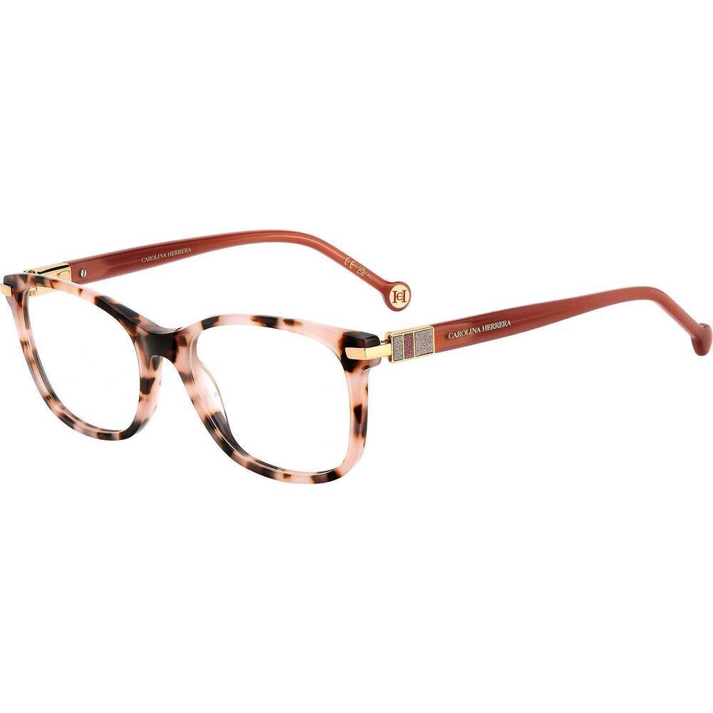 NWT Carolina Herrera HER-0201-H4V-53 Pink Havana 53mm Eyeglasses